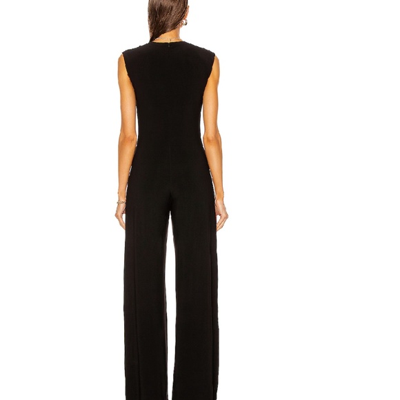 Norma Kamali Black Sleeveless Jumpsuit size Small - Picture 3 of 6